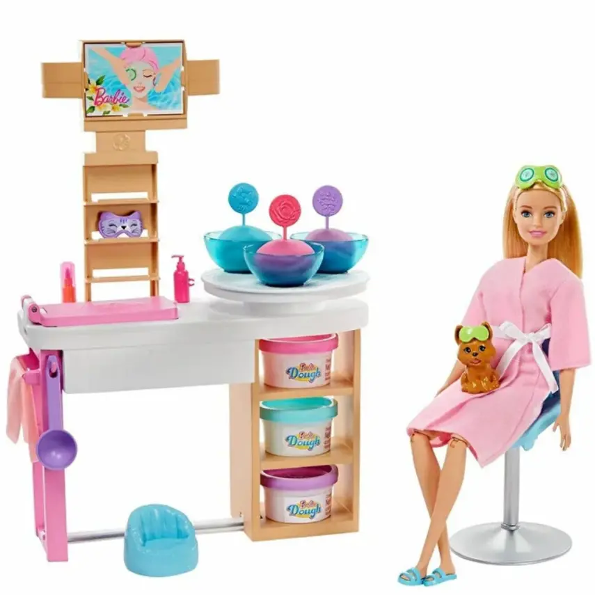 Barbie Yüz Bakımı Yapıyor Oyun Seti - 1