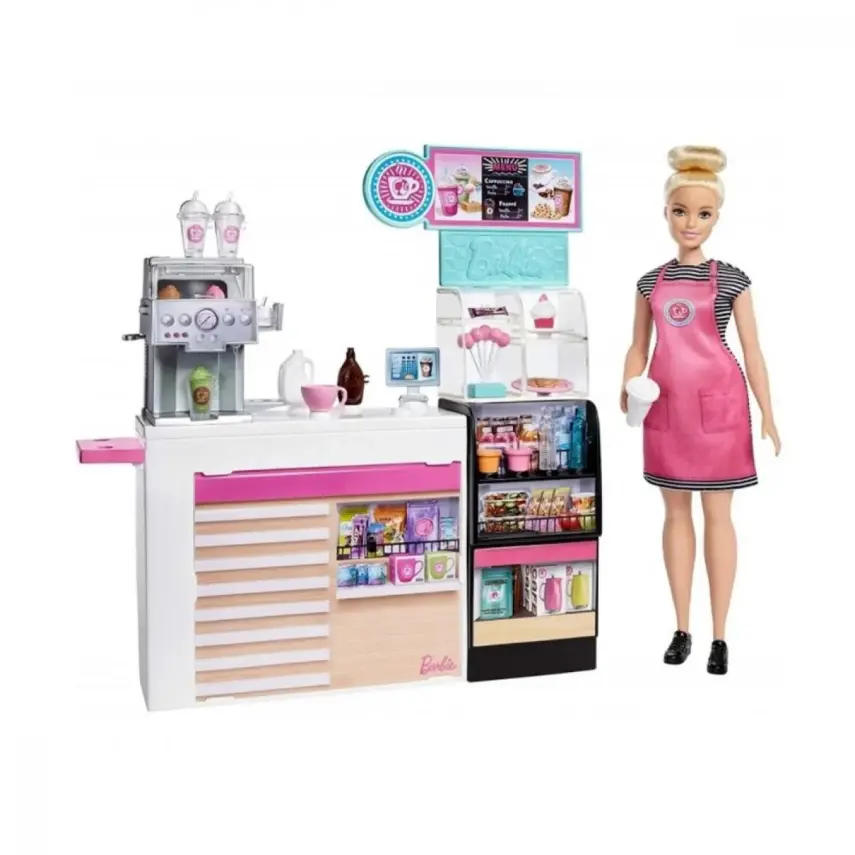 Barbie'nin Kahve Dükkanı Oyun Seti - 1