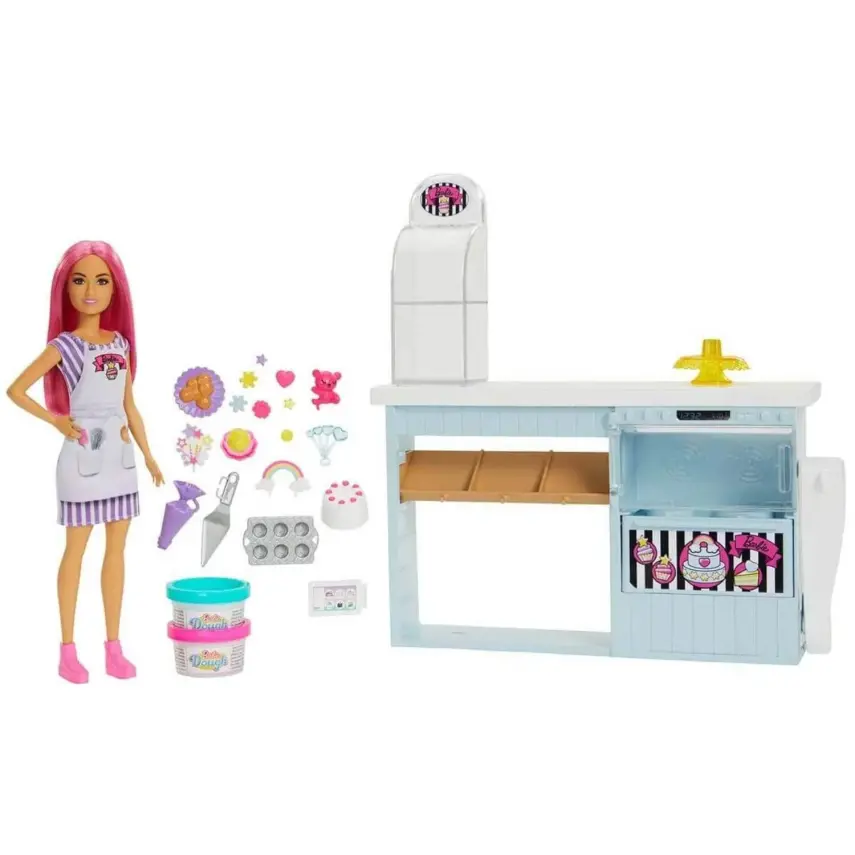 Barbie'nin Pasta Dükkanı Oyun Seti - 1