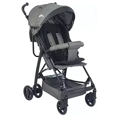 Be-Be Basic Pratik Baston Bebek Arabası Siyah Antrasit