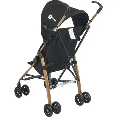 Be-Be Basic Pratik Ultra Hafif Katlanabilir Baston Bebek Arabası Gold Kahve - 3