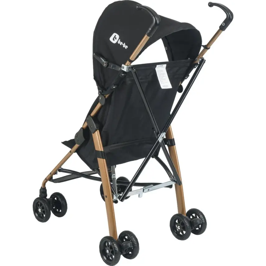 Be-Be Basic Pratik Ultra Hafif Katlanabilir Baston Bebek Arabası Gold Kahve - 3