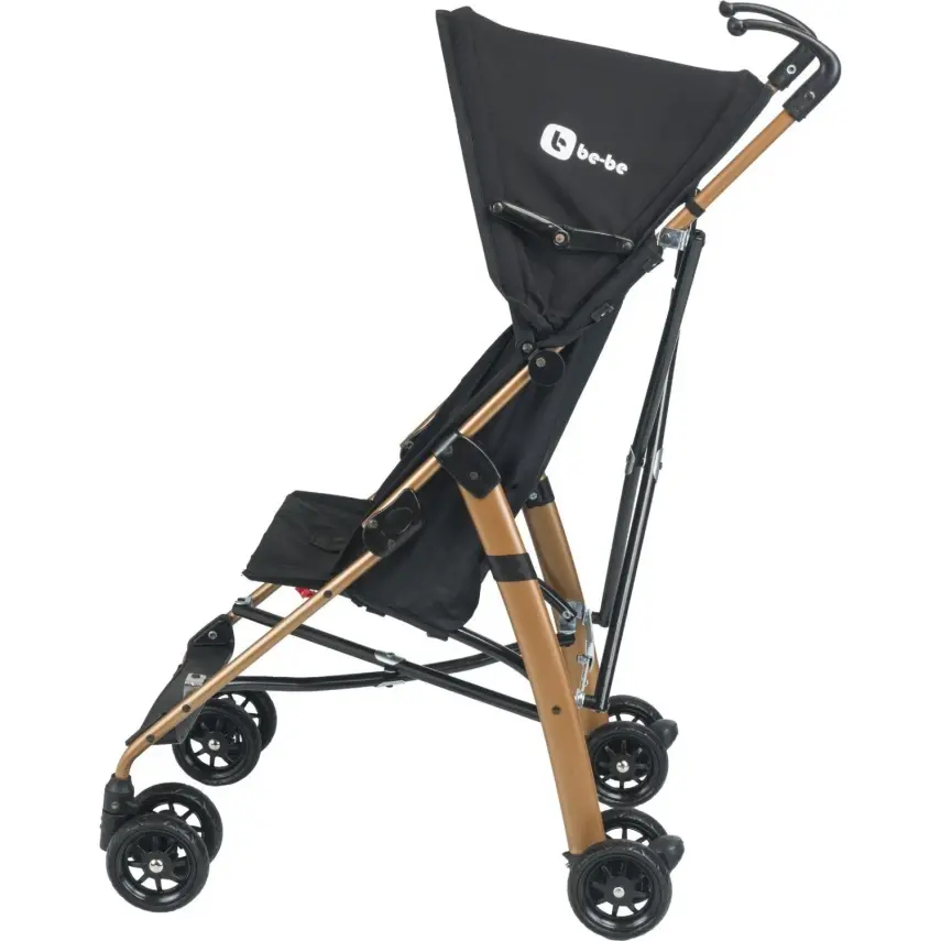 Be-Be Basic Pratik Ultra Hafif Katlanabilir Baston Bebek Arabası Gold Kahve - 4