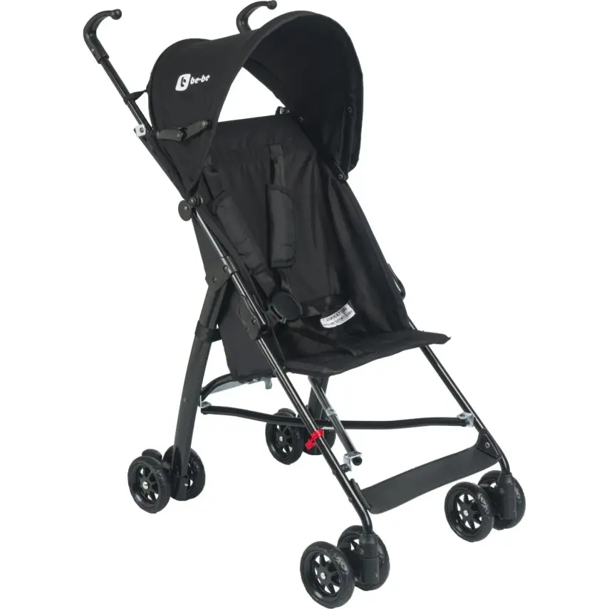 Be-Be Basic Pratik Ultra Hafif Katlanabilir Baston Bebek Arabası  Siyah Siyah - 1
