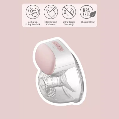 Bebebao P1 240 ML Giyilebilir Elektrikli Süt Sağma Göğüs Pompası (1)