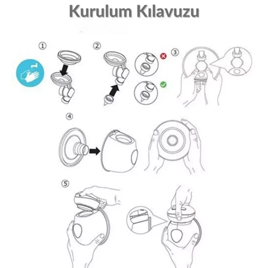 Bebebao P1 240 ML Giyilebilir Elektrikli Süt Sağma Göğüs Pompası - 5