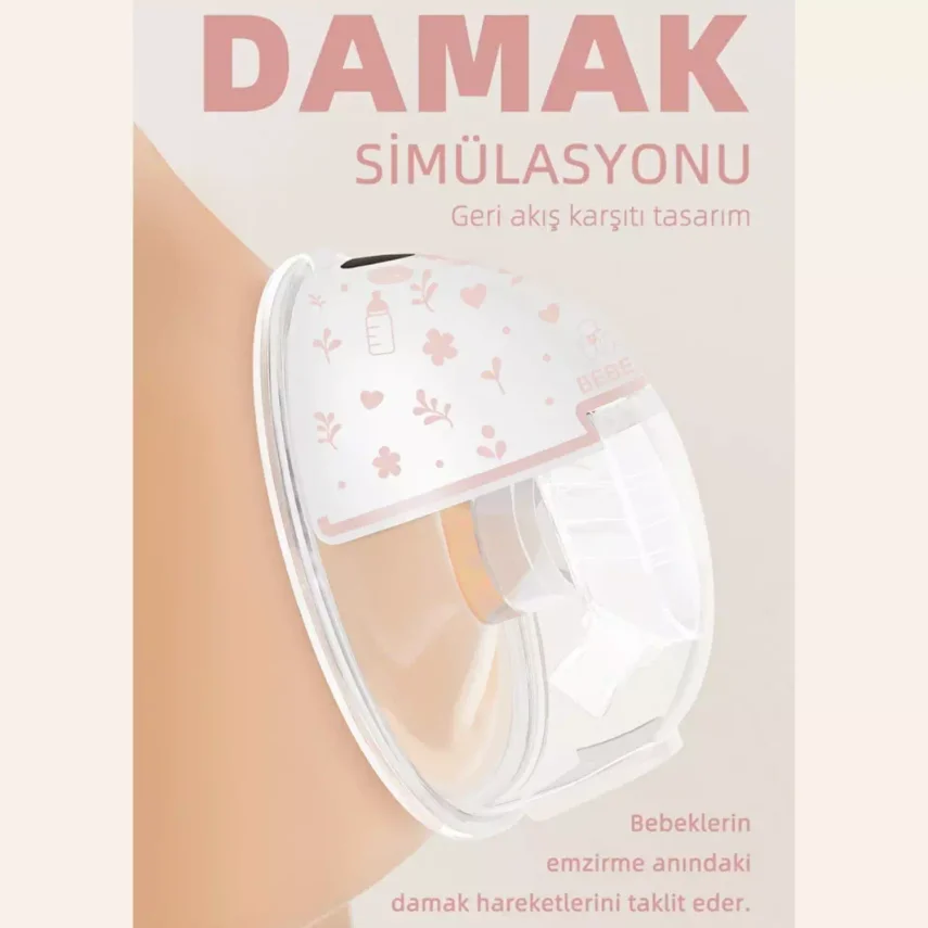 Bebebao P8 Pro 180 ML Yeni Nesil İç Motorlu Giyilebilir Elektrikli Göğüs Pompası Süt Pompası - 4