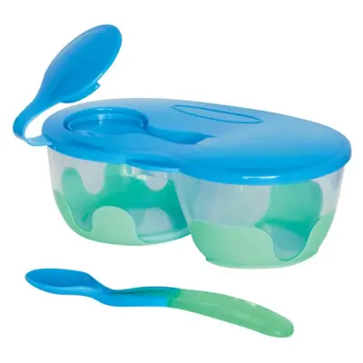 Bebedor 2 Bölmeli Tabak ve Kaşık Seti (1)