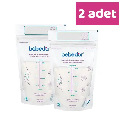 Bebedor Anne Sütü Saklama Poşeti 20li x 2 Adet