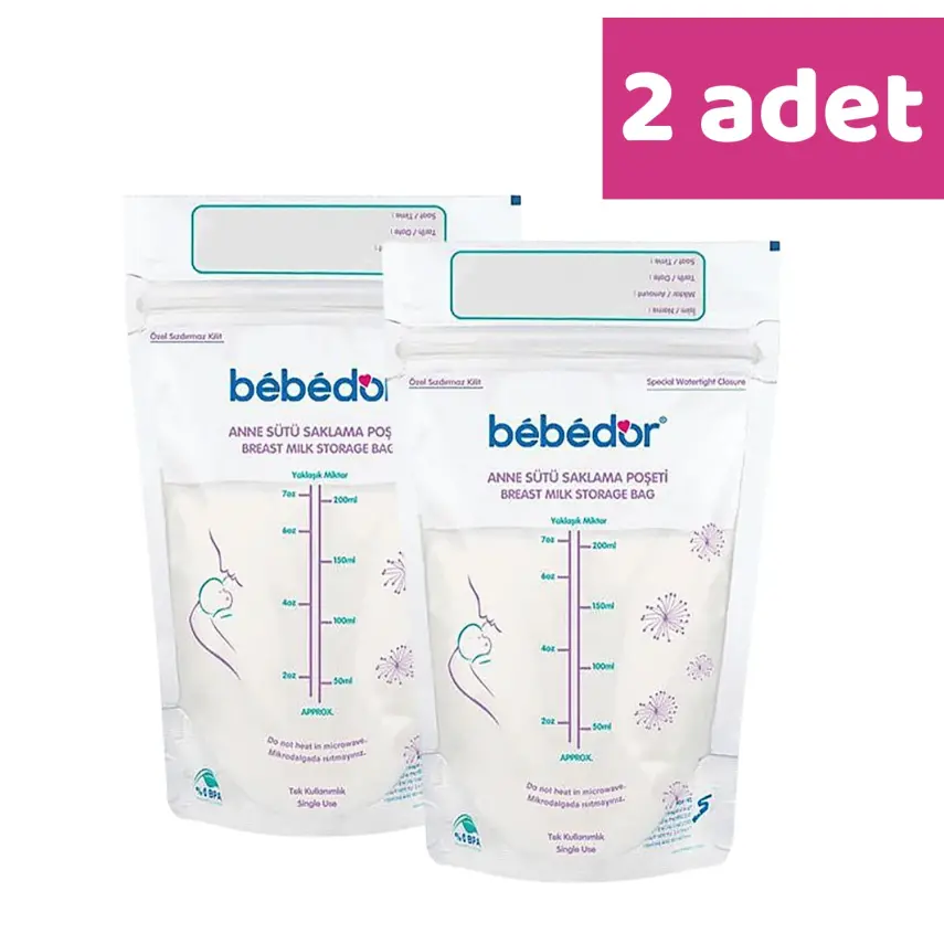 Bebedor Anne Sütü Saklama Poşeti 20li x 2 Adet - 1
