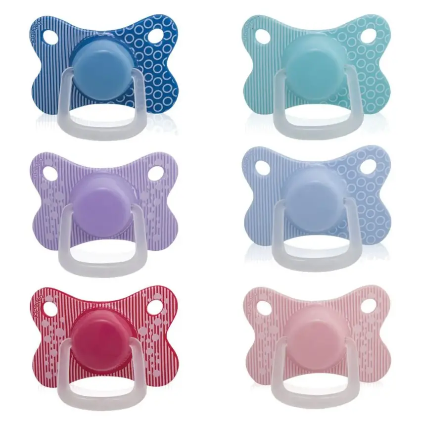 Bebedor Retro Yassı Silikon Emzik 6+ Ay - 1
