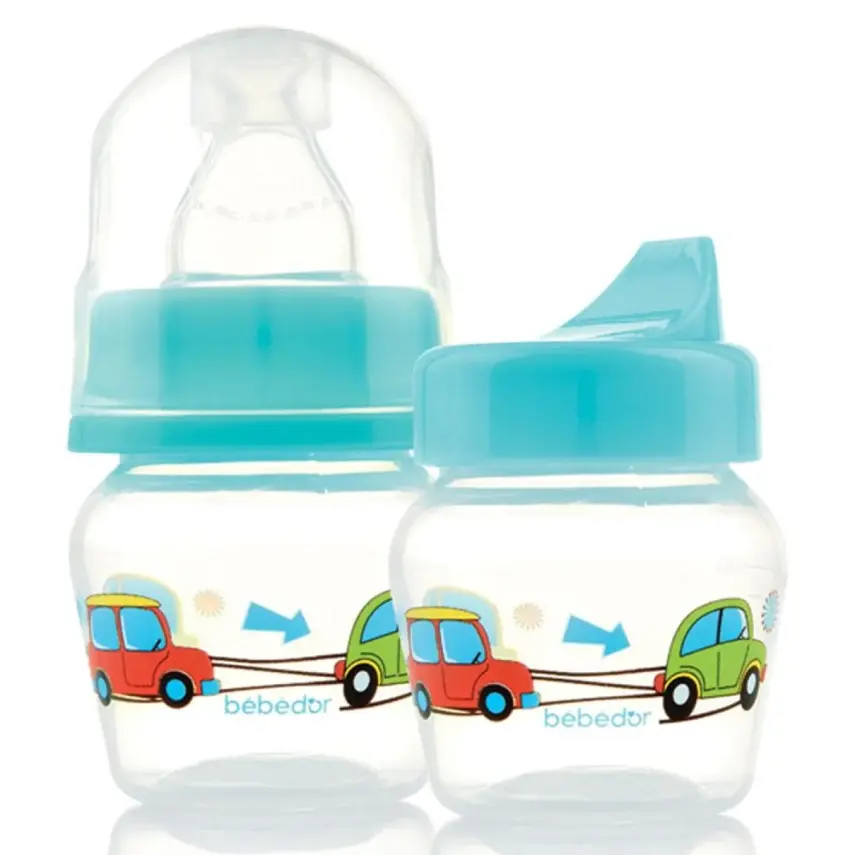 Bebedor Silikon Emzikli Çok Amaçlı PP Biberon 30 ml 0+ Ay - 4