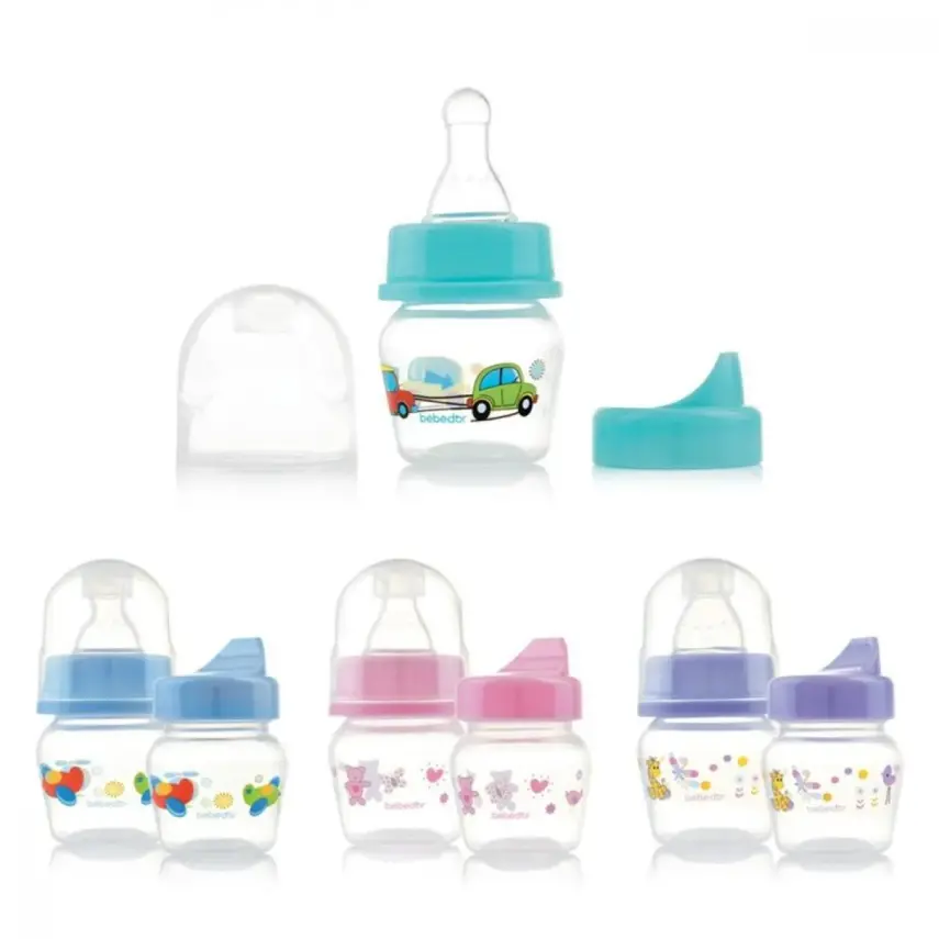 Bebedor Silikon Emzikli Çok Amaçlı PP Biberon 30 ml 0+ Ay - 1