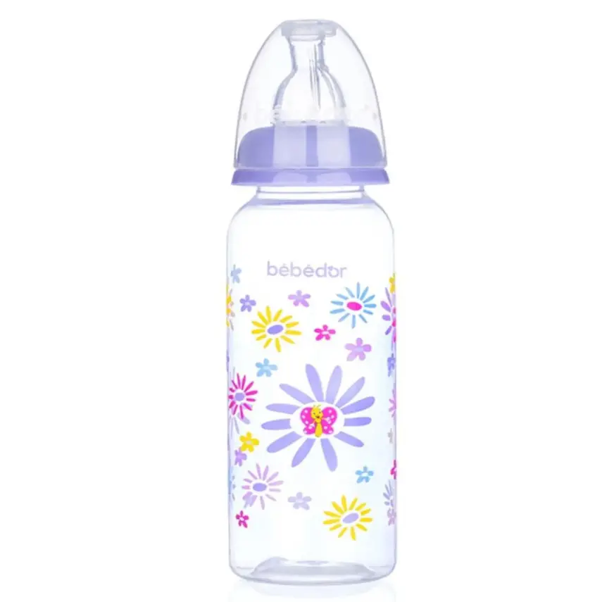 Bebedor Silikon Emzikli Desenli PP Biberon 250 ml 3+ Ay - 3