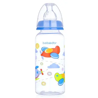 Bebedor Silikon Emzikli Desenli PP Biberon 250 ml 3+ Ay - 2