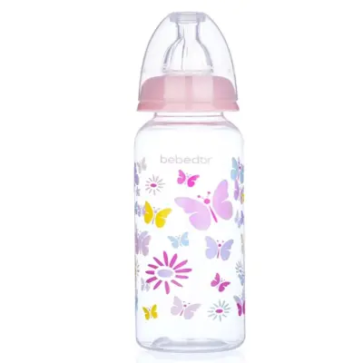 Bebedor Silikon Emzikli Desenli PP Biberon 250 ml 3+ Ay - 4