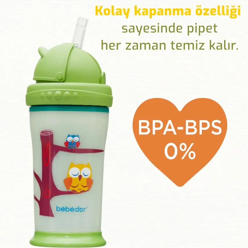 Bebedor Yalıtımlı Pipetli Alıştırma Bardağı 240 ml  - 9