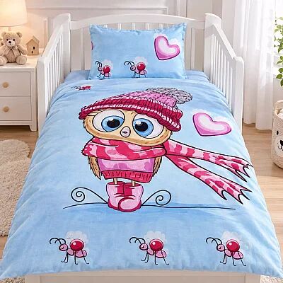 Bebek Nevresim Ve Yastık Kılıfı Seti Cute 100x150