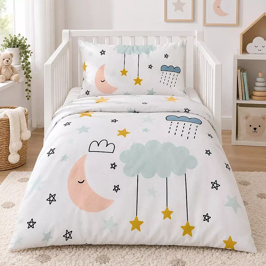 Bebek Nevresim Ve Yastık Kılıfı Yıldız 100x150 - 1