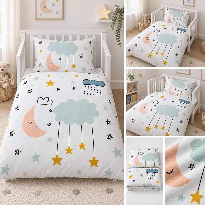Bebek Nevresim Ve Yastık Kılıfı Yıldız 100x150 - 2