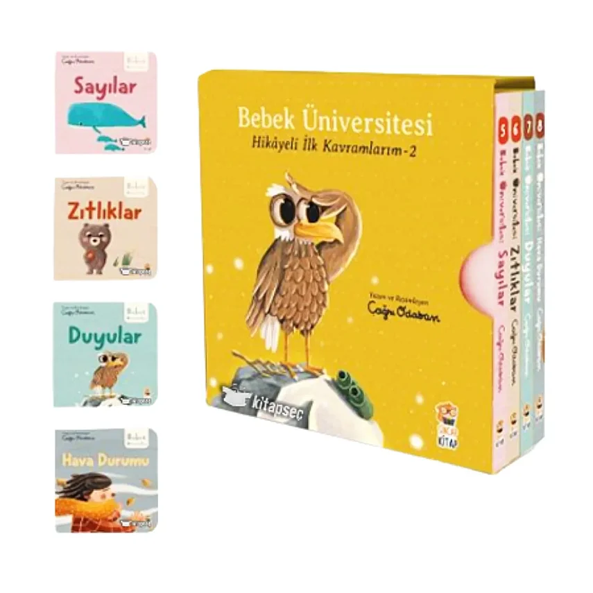 Bebek Üniversitesi 2- Hikayeli İlk Kavramlarım Set ( 4 Kitap) - 3