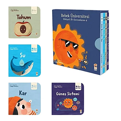Bebek Üniversitesi 4-Hikâyeli İlk Kavramlarım Set ( 4 Kitap)