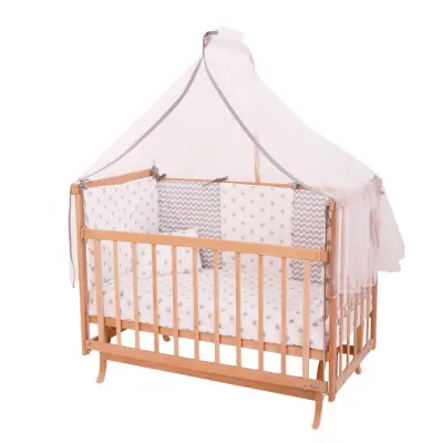 Bebekonfor Eylül Anne Yanı Beşik Doğal Zigzaglı 60*120  (1)