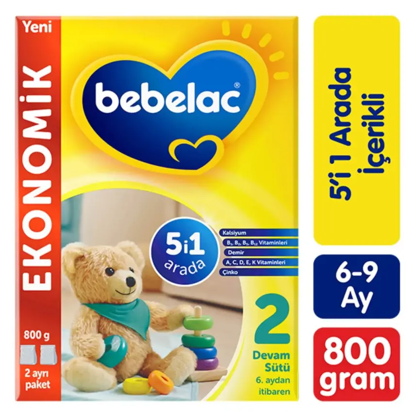 Bebelac 2 Devam Sütü 800 Gr - 1