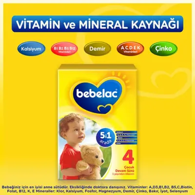 Bebelac 4 Çocuk Devam Sütü 800 Gr - 7