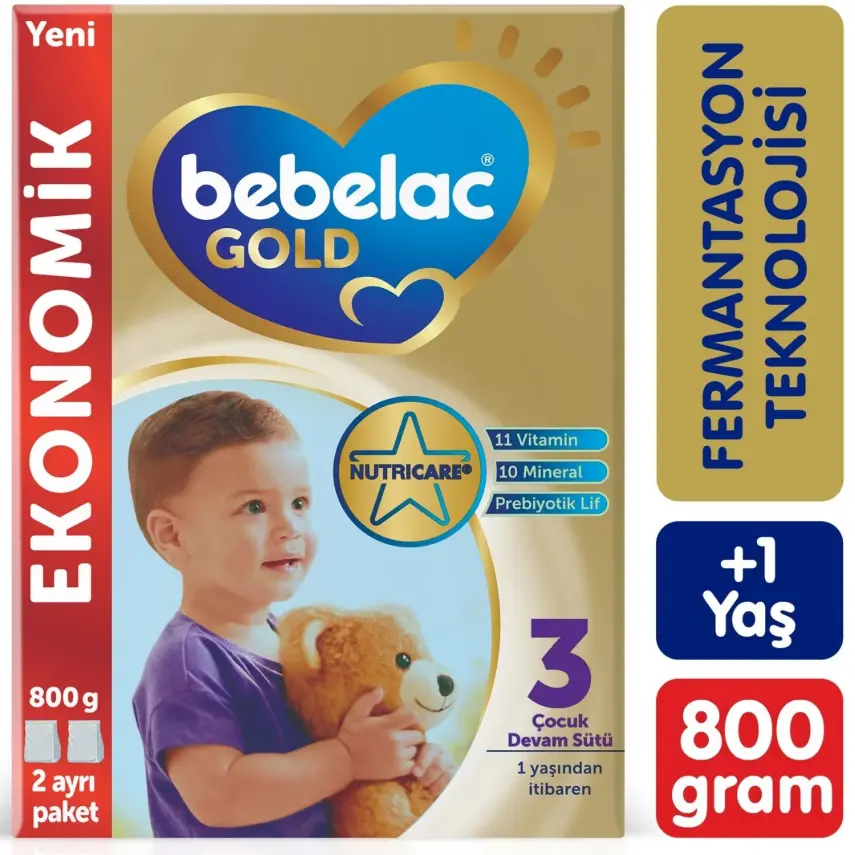 Bebelac Gold 3 Devam Sütü 800 gr - 1