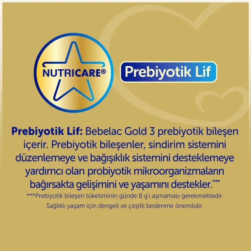 Bebelac Gold 3 Devam Sütü 800 gr - 4