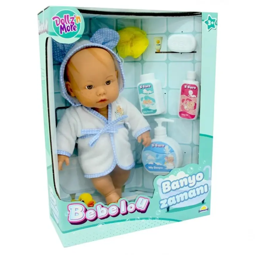 Bebelou Banyo Zamanı Bebek Set 35 Cm - 2
