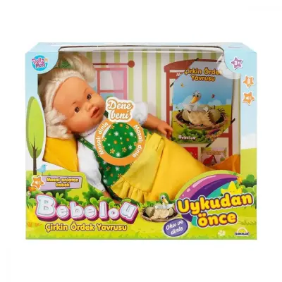 Bebelou Masal Anlatan Çirkin Ördek Yavrusu Bebek Set 40 Cm