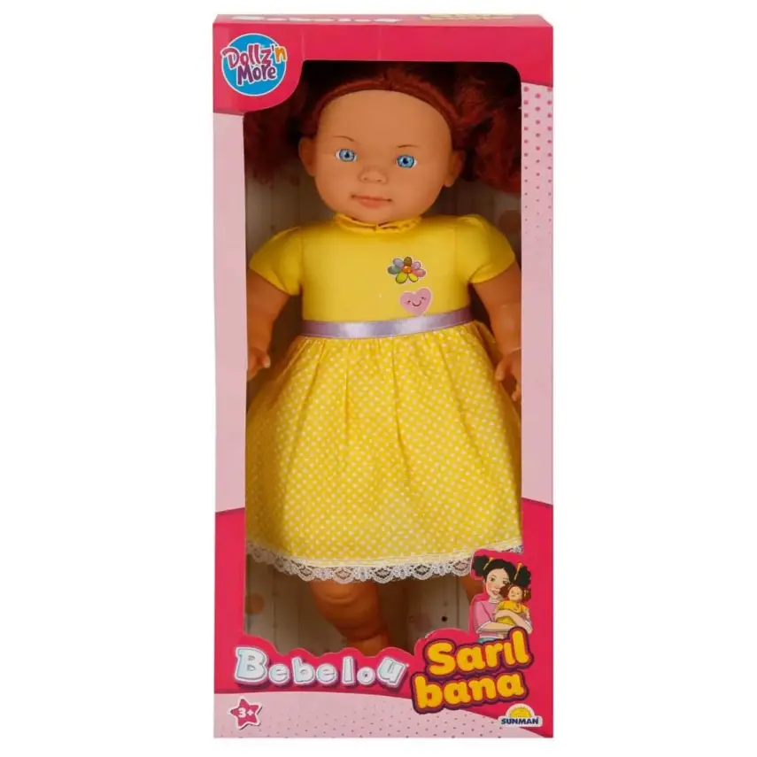 Bebelou Sarıl Bana Siyah Saçlı 40 Cm - 12