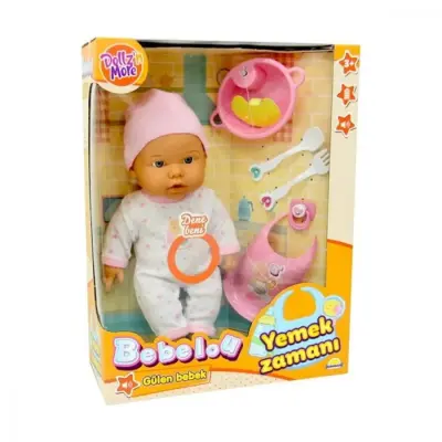 Bebelou Yemek Zamanı Bebek Set Sesli 35 Cm (1)