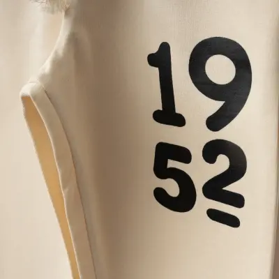 Bebolly 1952 Baskılı Basic Çocuk Eşofman Altı Unisex Bej - 3