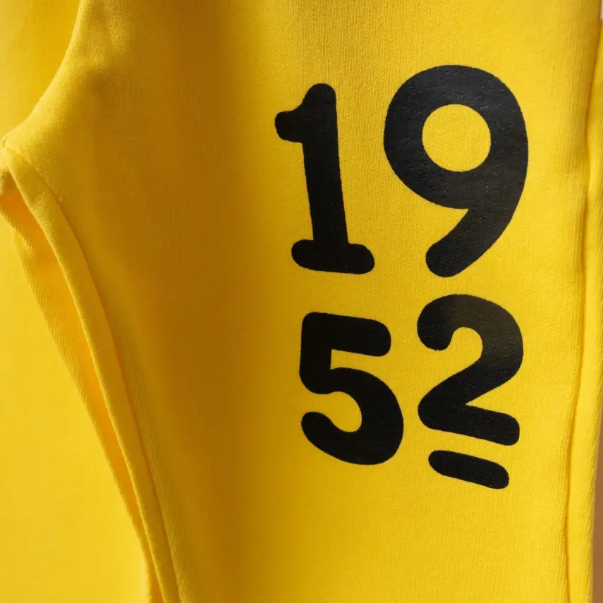 Bebolly 1952 Baskılı Basic Çocuk Eşofman Altı Unisex Sarı - 4