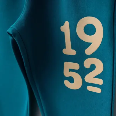 Bebolly 1952 Baskılı Basic Çocuk Eşofman Altı Unisex Turkuaz - 3