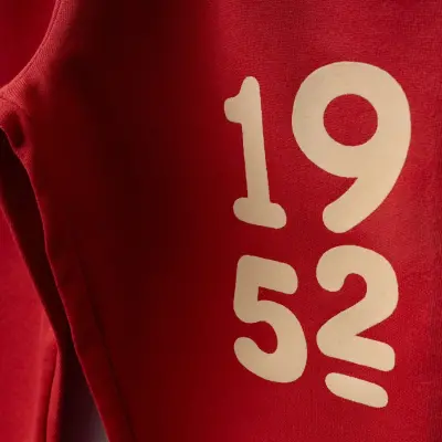 Bebolly 1952 Baskılı Kız Çocuk Basic Eşofman Altı Kırmızı - 3