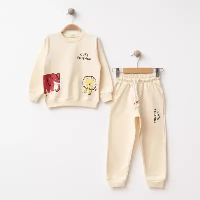 Bebolly 2li Takım Cute Friends Bej