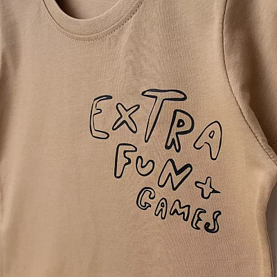 Bebolly 2li Takım Extra Fun Baskılı S.Kahve - 2