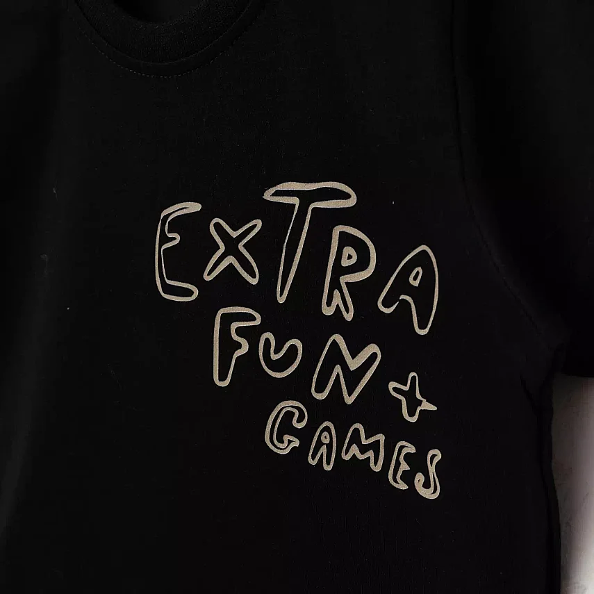 Bebolly 2li Takım Extra Fun Baskılı Siyah - 2
