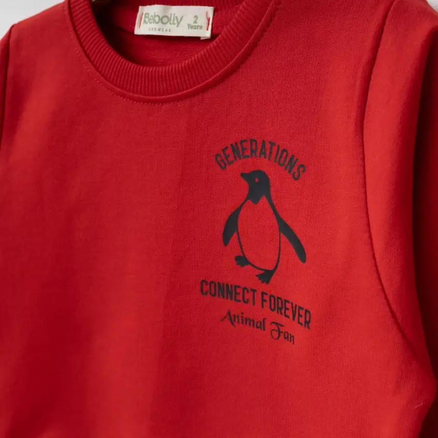 Bebolly 2li Takım Generations Baskılı Kırmızı - 2