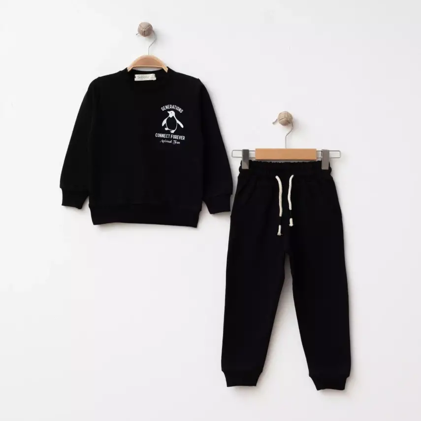 Bebolly 2li Takım Generations Baskılı Siyah - 1