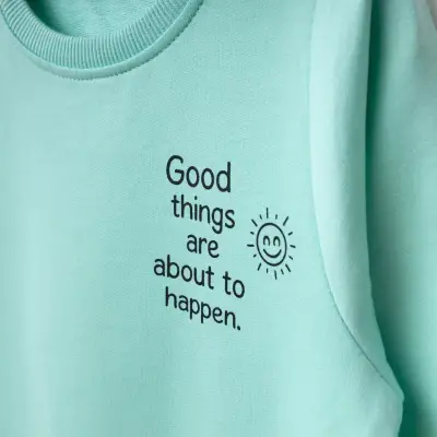 Bebolly 2li Takım Good Things Baskılı Mint (1)