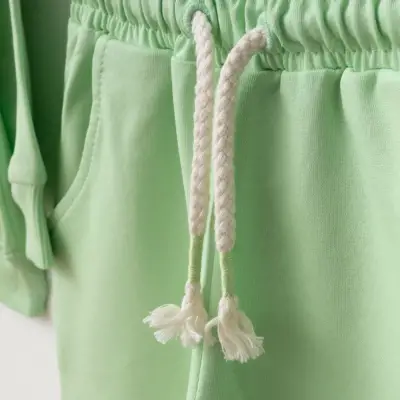 Bebolly 2li Takım Papatya Baskılı Fıstık Yeşili (1)