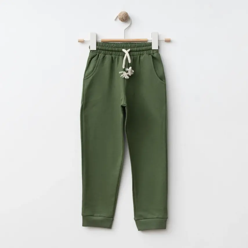 Bebolly Erkek Çocuk Eşofman Altı Basic Haki - 1