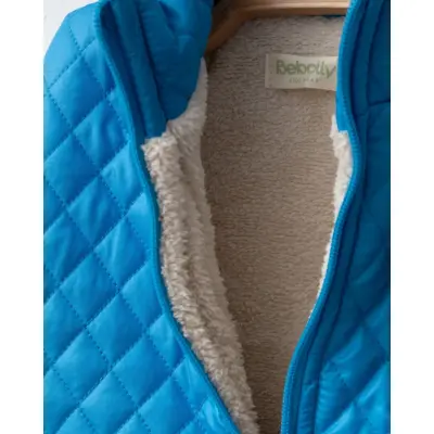 Bebolly Erkek Yelek Baklava Desenli Mavi - 6