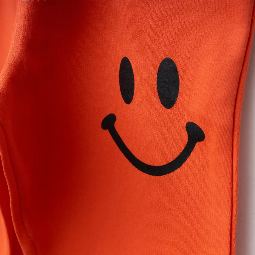 Bebolly Gülen Yüz Baskılı Unisex Çocuk 2li Takım Mercan - 18