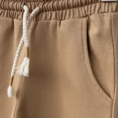 Bebolly Hello Baskılı Erkek Çocuk 2li Takım Sütlü Kahve - 5